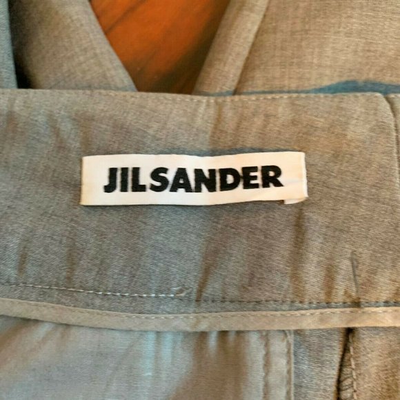 NWOT JIL SANDER Gray Wool Dress Trousers SZ 6 - Picture 5 of 5
